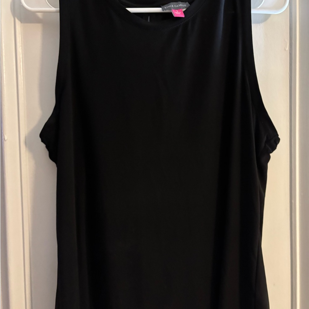 Vince Camuto Classic Black Sleeveless Top